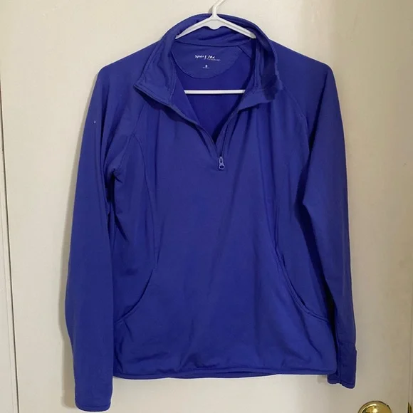 Light purple blue quarter zip - Picture 1 of 3